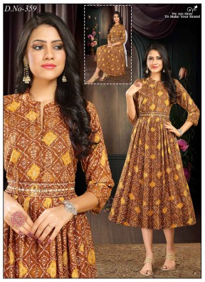 Best Online Anarkali Cotton Kurtis Suppliers in India | Ajmera Fashion Manufacturers, Suppliers in Surat